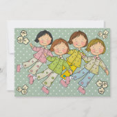 Pajama Party / Slaap over - SRF Kaart (Voorkant)