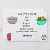 Pajama Party / Slaap over - SRF Kaart (Achterkant)