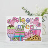 Pajama Party / Slaap over - SRF Kaart (Staand voorkant)