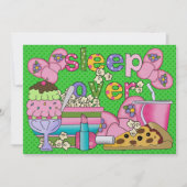 Pajama Party / Slaap over - SRF Kaart (Voorkant)