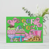 Pajama Party / Slaap over - SRF Kaart (Staand voorkant)