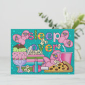 Pajama Party / Slaap over - SRF Kaart (Staand voorkant)