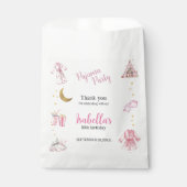 Pajama Party Sleepover Party Bedankzakje (Voorkant)