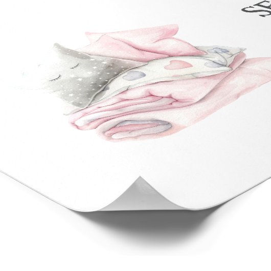 Pajama Party Sleepover Party Poster Welkomstbord (Hoek)