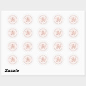 Pajama & Prosecco Bruidsfeest Bachelorette Ronde Sticker (Vel)