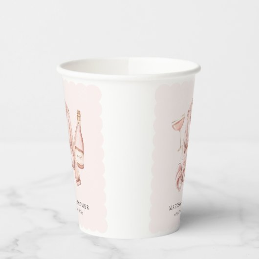 Pajama & Prosecco Bruidsjonker Afscheid Papieren Bekers (Links)