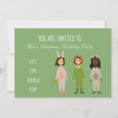 Pajama schattige Slumber-slaperige verjaardag Kaart (Voorkant)