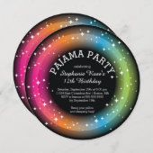 Pajama Sleepover Birthday Party Kaart (Voorkant / Achterkant)