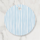 Pajamas Breakfast Boy Baby Shower Bedankjes Labels (Achterkant)