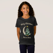 Pajamas Christmas Tree T-Shirt (Personalize) (Voorkant volledig)