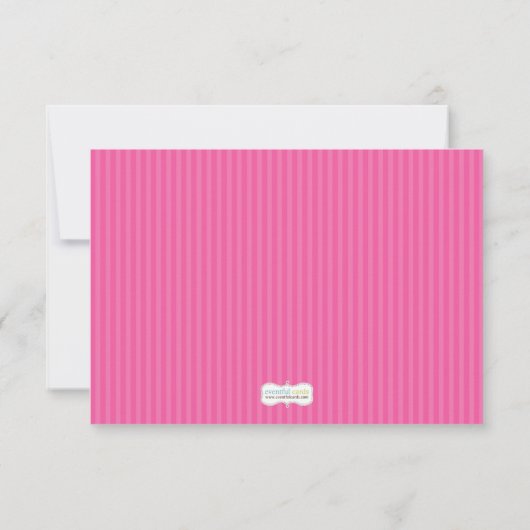 Pajamas en Pancakes Birthday Party Dank je Bedankkaart (Achterkant)