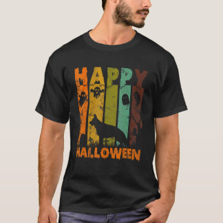 Pajamas Matching Halloween Costume Retro German Sh T-shirt