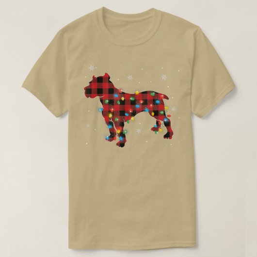 Pajamas Red Buffalo Pitbull Hondenliefhebbers T-shirt (Design voorkant)