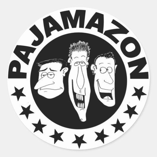 PAJAMAZON-sticker Ronde Sticker (Voorkant)