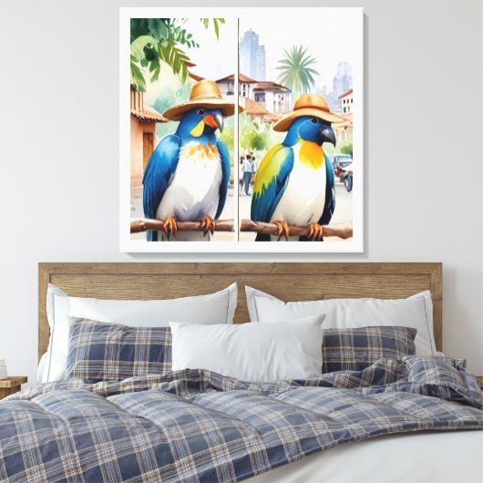 pajariando canvas afdruk (Insitu (Slaapkamer))