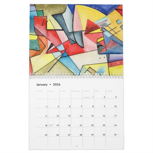 Pajaro Iterations, set 1, 2024 Kalender (Jan 2026)