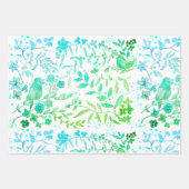 Pájaros azules inpakpapier vel (Voorkant 2)