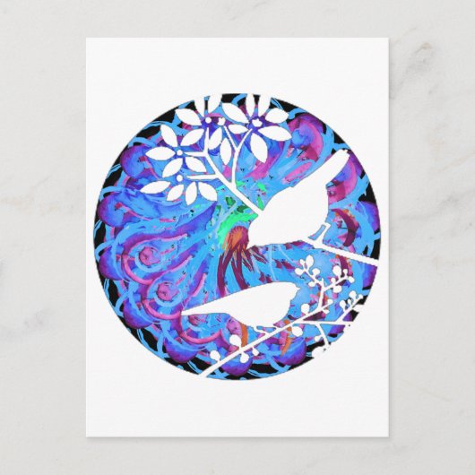 pájaros japoneses briefkaart (Voorkant)