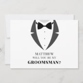 Pak Aan Aanstel Mijn Bruidsjonker Voorstelkaart Kaart (Voorkant)