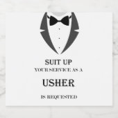 Pak aan, jij wordt mijn Usher Bierlabel Bier Etiket (Enkel label)