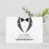 Pak Aan Trouwkaart Voor Bruidsjonkers Kaart (Staand voorkant)