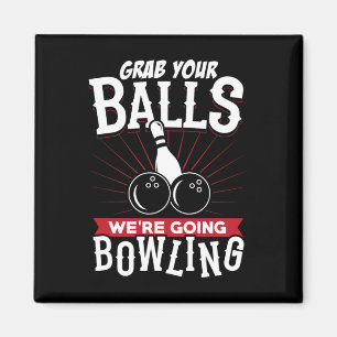 Pak Aan We Gaan Bowlen - Bowling Shirt Magneet