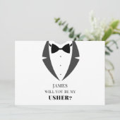 Pak Aan Wees Mijn Bruidsjonker Bruidegom Voorstelk Kaart (Staand voorkant)