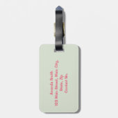 pak aardbeien bagagelabel (Achterkant verticaal)