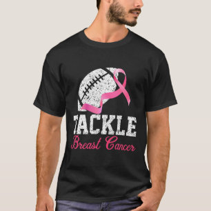 Pak borstkanker Voetbal Overlevende Roze Ribbon T-shirt