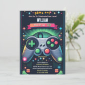 Pak Boy Cool Kinder Gaming Level Up 13th Verjaarda Kaart (Staand voorkant)