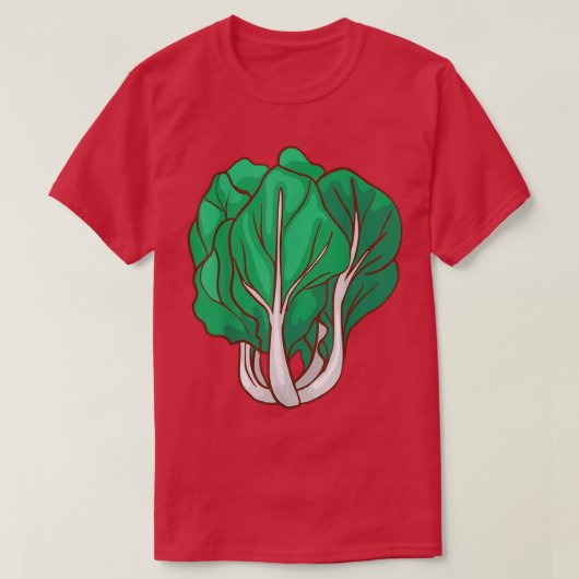Pak Choi Vegetables Food Vegan Vegetarian T-Shirt (Design voorkant)