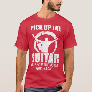 Pak de gitaar op en Show de wereld je magisch T-shirt
