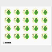 Pak de Groene Bug Ronde Sticker (Vel)