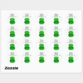 Pak de Groene Bug Ronde Sticker (Vel)