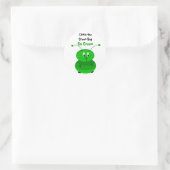 Pak de Groene Bug Ronde Sticker (Tas)