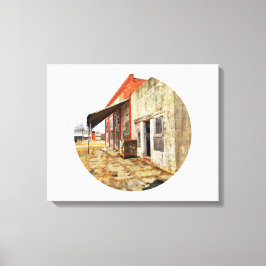 Pak de kluis en ren!, Een verlaten landelijk bedri Canvas Afdruk