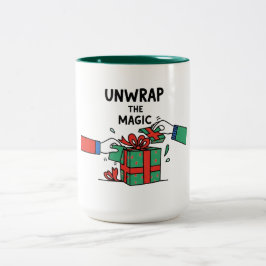 Pak de Magische Kerstcadeau uit Tweekleurige Koffiemok