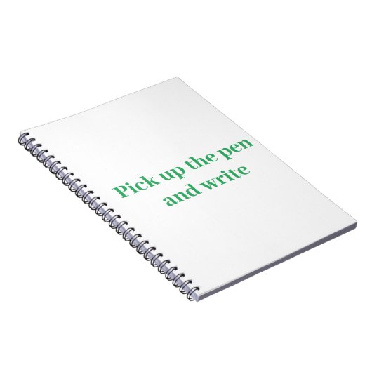 Pak de pen en schrijf notitieboek (Rechterzijde)