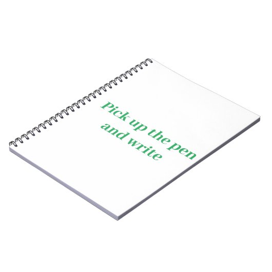 Pak de pen en schrijf notitieboek (Linkerzijde)