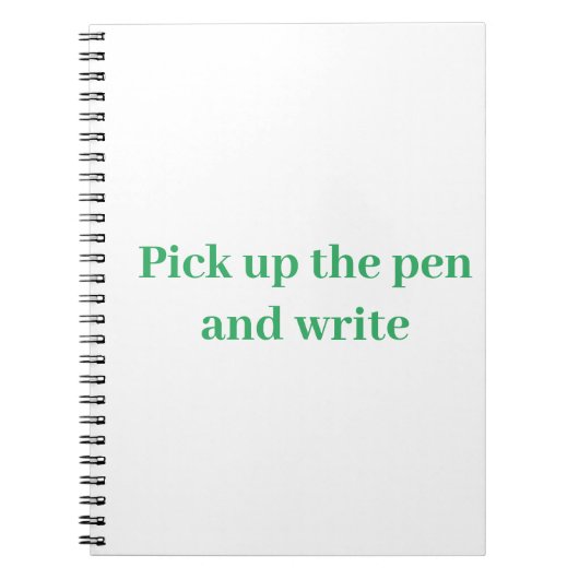 Pak de pen en schrijf notitieboek (Voorkant)