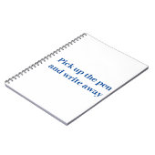 Pak de pen en schrijf weg notitieboek (Linkerzijde)