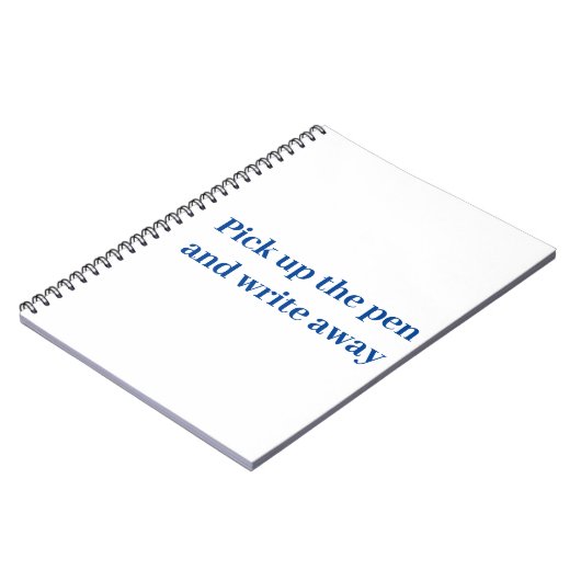 Pak de pen en schrijf weg notitieboek (Linkerzijde)