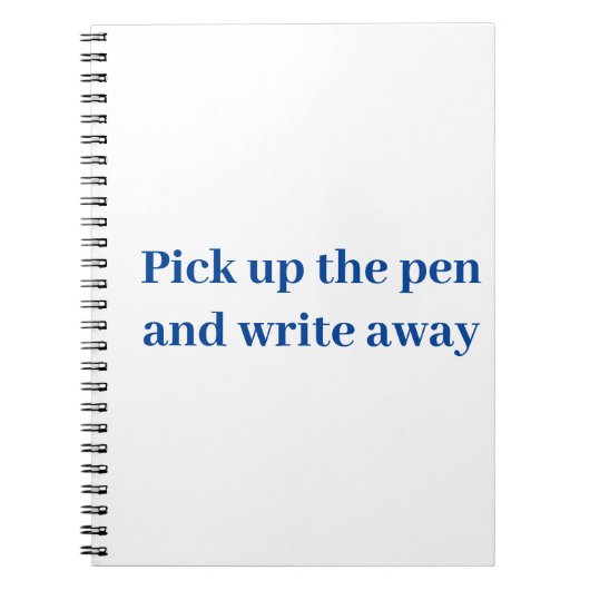 Pak de pen en schrijf weg notitieboek (Voorkant)
