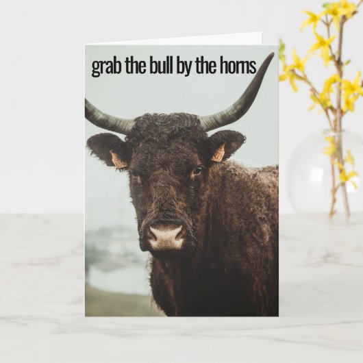 Pak de stier bij de hoorns kaart (Gele Bloem)