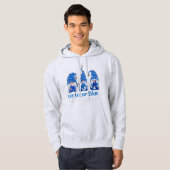 Pak deze "Drie Gnomen Holding Blue Puzzle Autisme" Hoodie (Voorkant volledig)