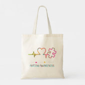 Pak deze "Live Love Accept Autism Awareness" als e Tote Bag (Achterkant)
