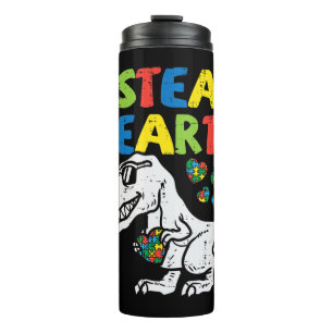 Pak deze schattige I Steal Hearts Trex Dinosaur T- Thermosbeker
