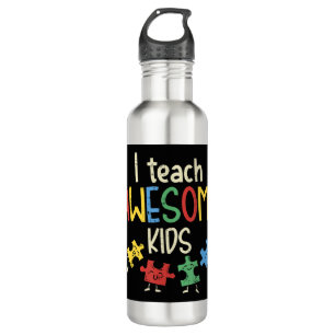 Pak deze schattige I Teach Geweldige Kinder Shirt  Waterfles