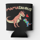 Pak deze schattige Mamasaurus Heart Puzzle Dino T- Blikjeskoeler (Achterkant)