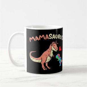 Pak deze schattige Mamasaurus Heart Puzzle Dino T- Koffiemok
